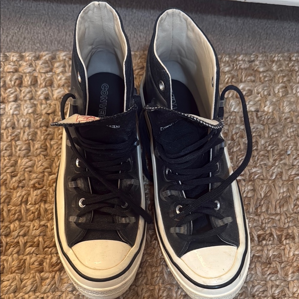 Converse Black and White High-Top Sneakers